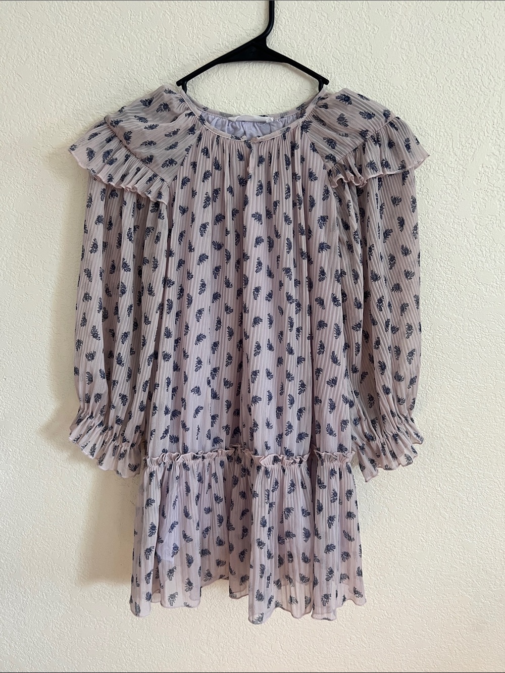 Zara Ruffle Pleated Dress